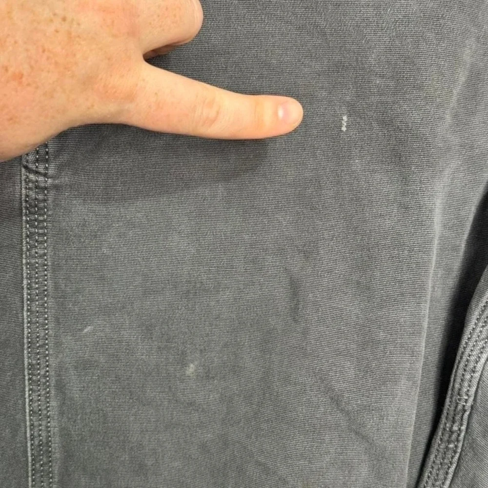 Carhartt Straight Fit Work Pants Gray 33x32 Utility Canvas Carpenter Workwear‎